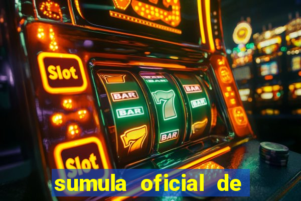 sumula oficial de futebol 7 society excel