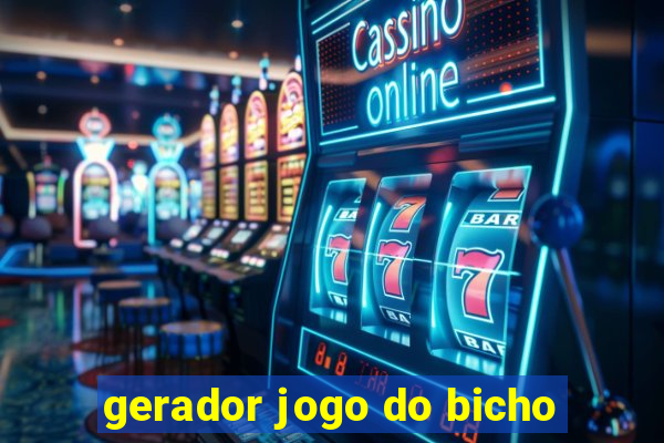 gerador jogo do bicho