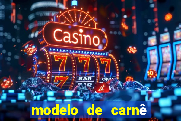 modelo de carnê de pagamento word